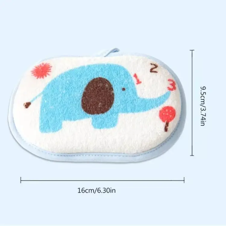 Picture of Cartoon Kids Bath Brushes Shower Product Super Soft Towel Accessories Infant Sponge Cotton Rubbing Body Wash Children Rub Baby Sponge