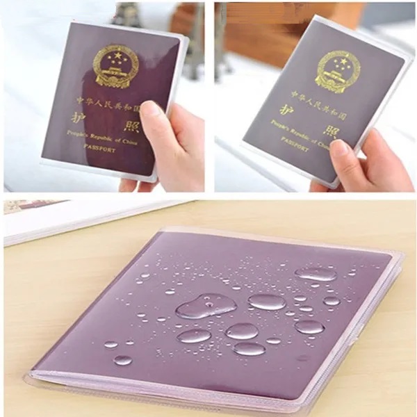 Picture of Two in One Transparent Plastic Passport Cover 3pcs