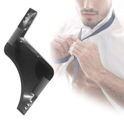 Picture of 1pc Men Beard Shaping Styling Template Comb Men's Beard Combs Beard Trim Templates Mustache Stencil Edge Control Beauty Tools