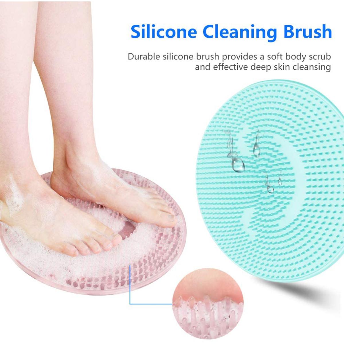 Picture of Silicone Bath Massage Cushion Brush,Non-Slip Back Massage Pad,Bathroom Wash Foot Mat 1pcs
