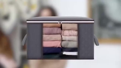 Picture of Premium Quality Winter Cloths Storage Organizer Bag / Eco Friendly Wardrobe Organizer 1pcs