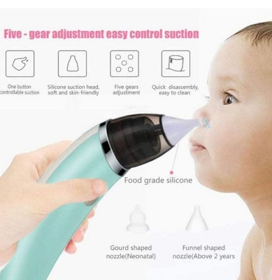 Picture of Baby Nasal Aspirator Electric Nose Cleaner Sniffing Equipment for Children Clear stuffy noses Quickly & Gently