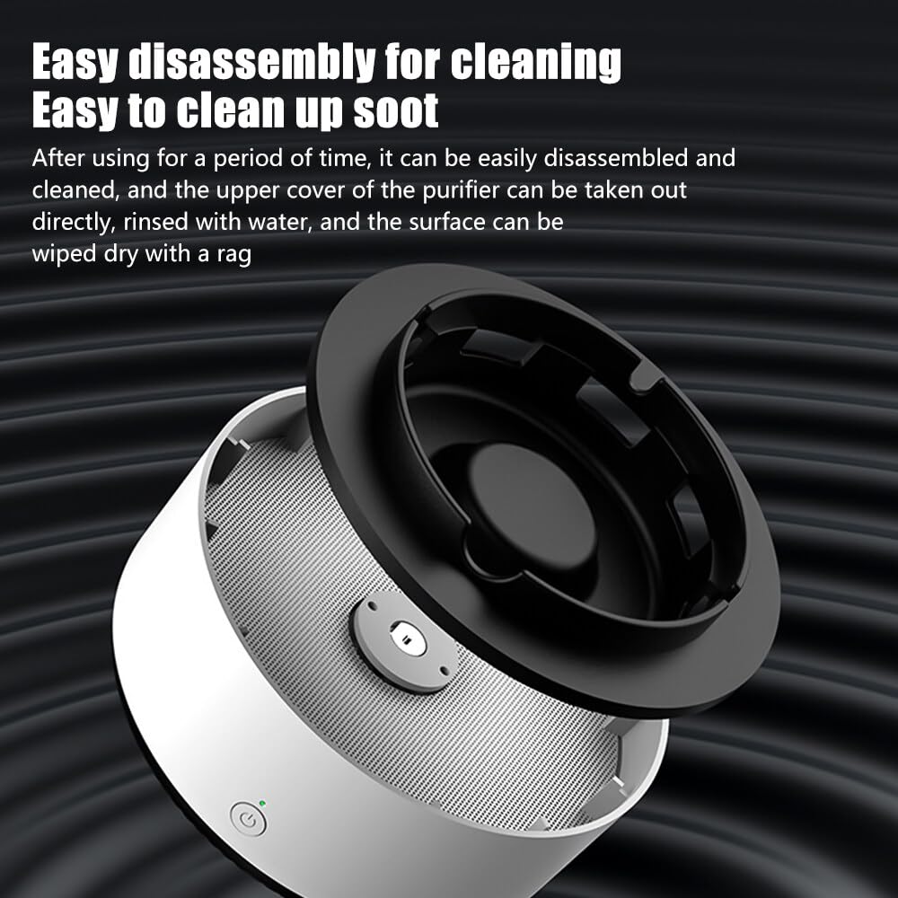 Picture of 1pcs Smokeless Ashtray with Air Purifier, 2 in 1 Ashtray Air Purifier, 360 Degree Ashtray Extractor Ashtray with Filter Best for Home, Car or Office