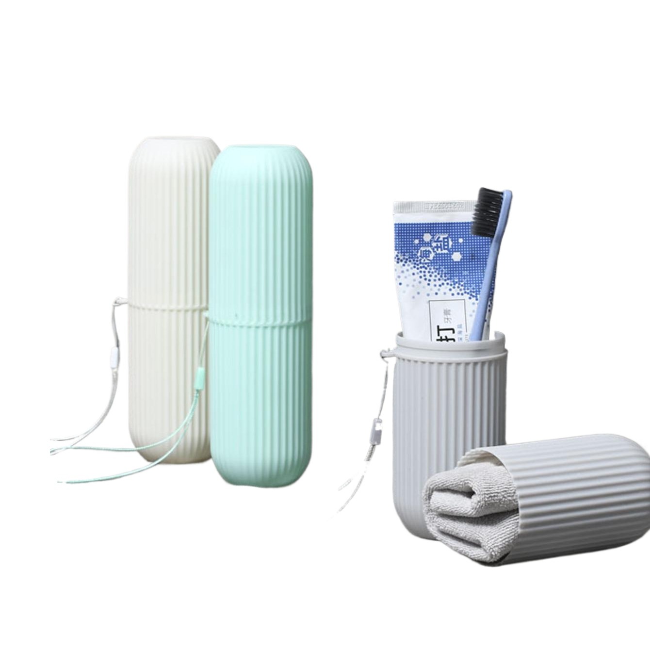 Picture of Tooth brush holder - Portable Toothbrush & Toothpaste Holder Storage Box