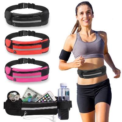 Picture of Portable Sports Waist Bag Running Bag Waterproof reflective Sports Belt Gym Bag For Men women Phone Holder Cycling Run Belt