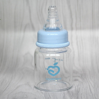 Picture of 60ml Baby Standard Caliber Hygienic Plastics Baby Feeder Bottle  - Multicolor Apple Bear