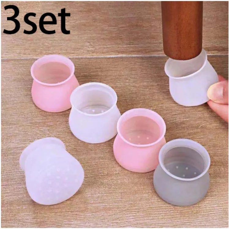 Picture of Silicone Table and Chair Foot Pad Furniture Protector Floor Sofa Stool Non-Slip Chair Leg Stopper  Cover