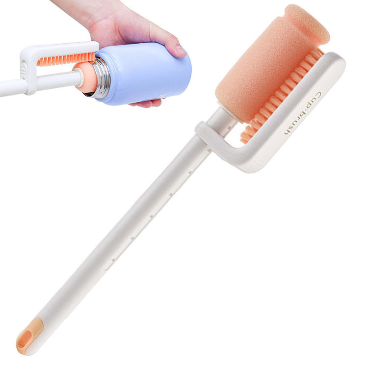 Picture of Kitchen Cleaning Tool Sponge Brush Glass Wine Bottle Tumbler Mug Straws Tube Multifunctional Cleaning Brushes Cup Brush