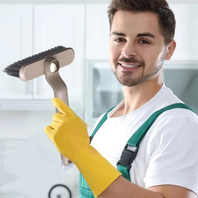 Picture of 2-in-1 Multifunctional Rotating Crevice Cleaning Brush for Bathroom and Kitchen Cleaning Brush for Crevice and Surface