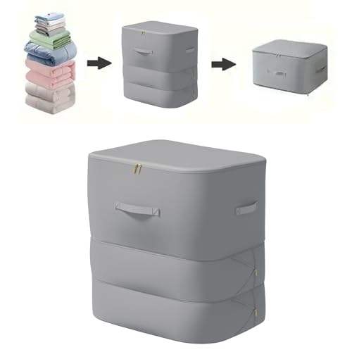 Picture of Ultra Space-Saving Self-Compression Organizer, Storage Tote for Space Saving, Clothes Compression Bag, Expandable Moving Organizer Bags  Organizer,