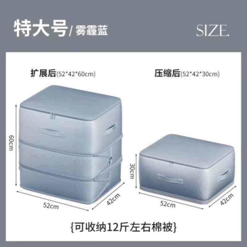 Picture of Ultra Space-Saving Self-Compression Organizer, Storage Tote for Space Saving, Clothes Compression Bag, Expandable Moving Organizer Bags  Organizer,