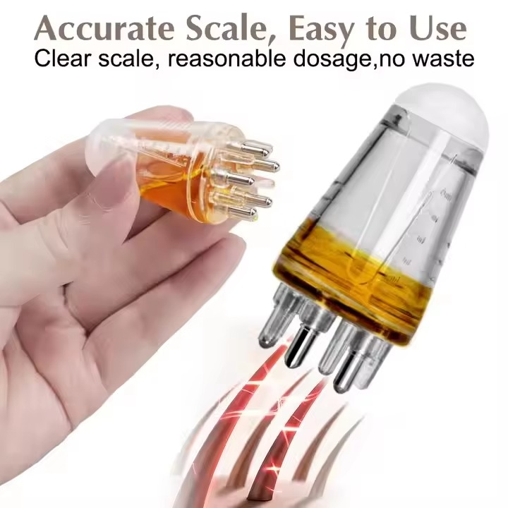 Picture of Hair Scalp Comb Oil Applicator Ball Root Comb Applicator Bottle Scalp Massager Hair Oil Applicator