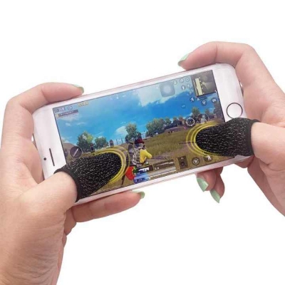 Picture of 4 pcs / 2 Pair Breathable Mobile PUBG Finger Sleeve Press Trigger Game Controller Sweatproof Gloves