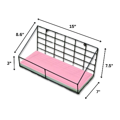 Picture of Floating Shelves Set of 3, Wall Mounted Storage Rack Shelves for Bedroom, Living Room, Bathroom, Kitchen, Office and More - Carbonized Black