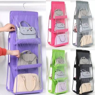 Picture of Double Sided 6 Pocket Hanging Purse Organizer