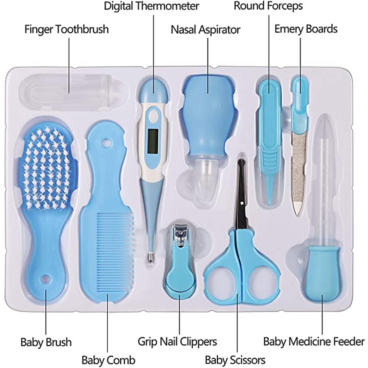 Picture of Baby Care Gift Kit for Newborns - 10 pieces - Portable Baby Care Kit for Nursing, Baby Health, and Grooming