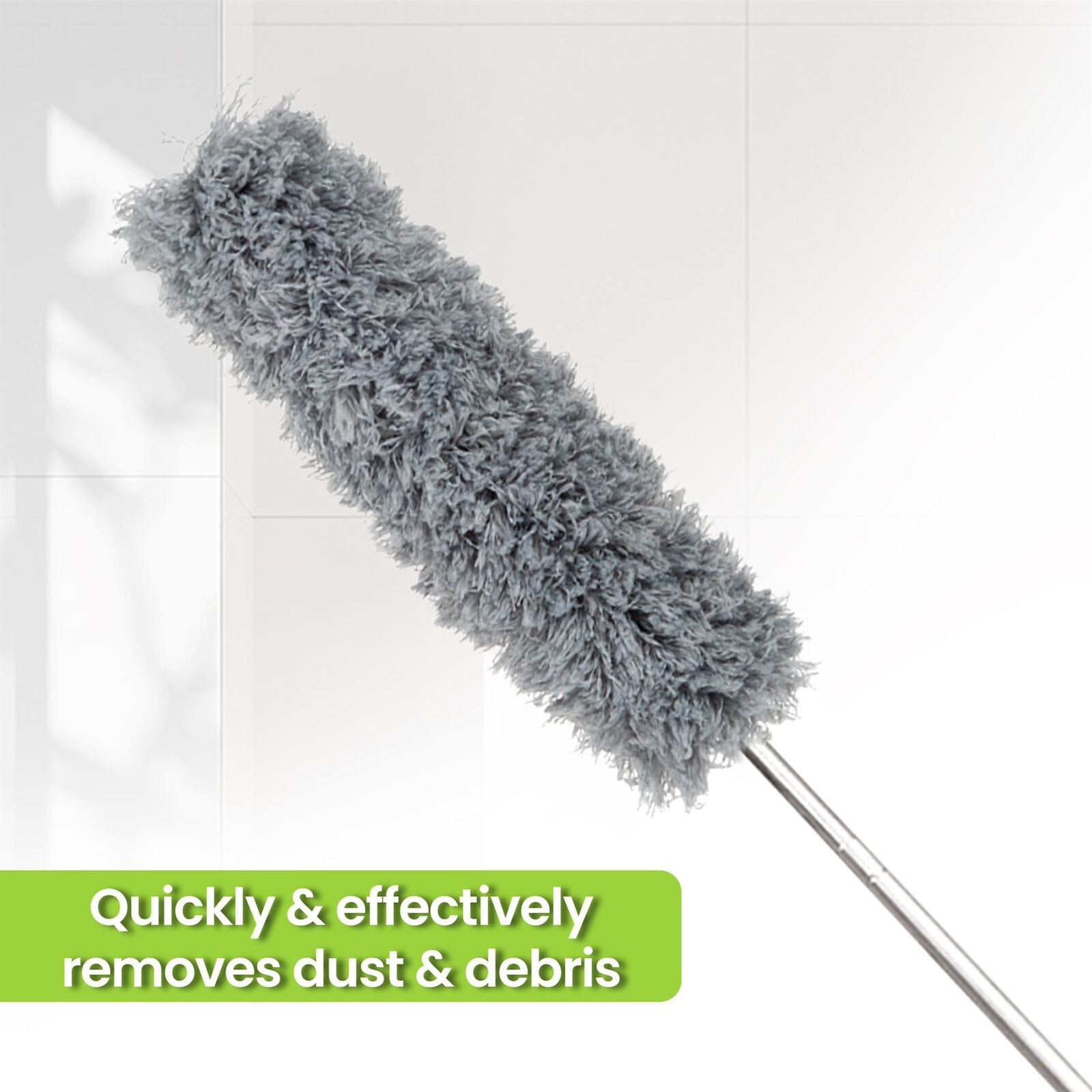 Picture of 50/100 inch Portable Bendable Feather Duster with Extra Long Extendable Microfiber Duster
