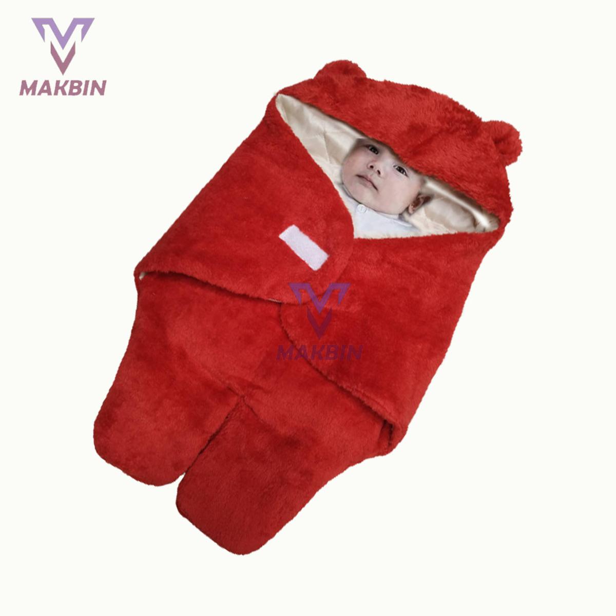 Picture of Baby Sleeping Bag Ultra-Soft Fluffy Fleece Newborn Receiving Blanket Infant Boys Girls Clothes Sleeping Nursery Wrap Swaddle HOT