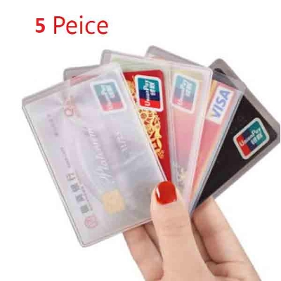 Picture of 5 Pcs Transparent PVC Card Holder, Safe from Damage/Scratch