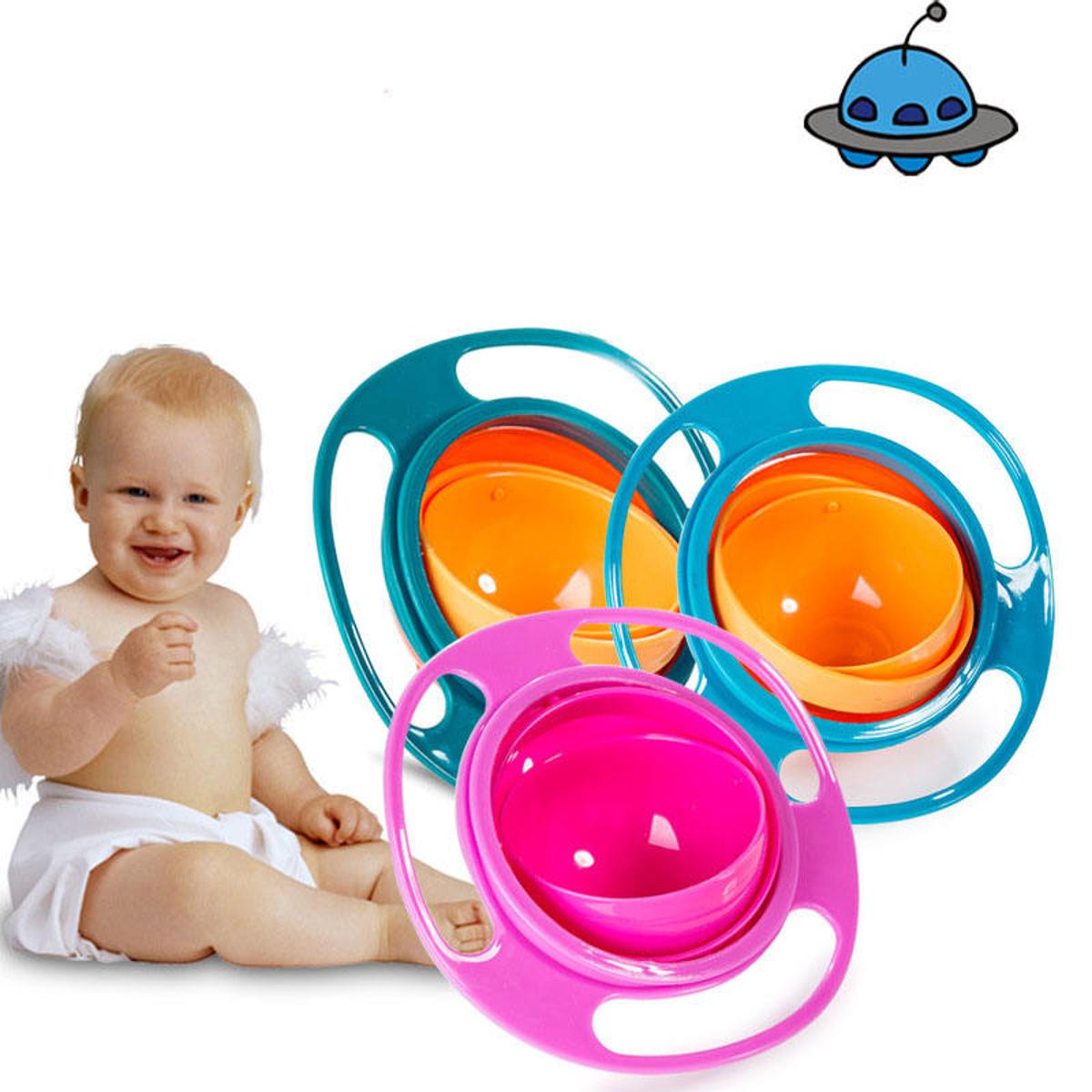 Picture of 360 Degree Rotating Balance Bowl Universal Gyro Bowl Children's Bowl Gyro Bowl UFO Bowl Baby Bowl -1pcs