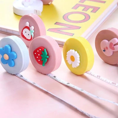 Picture of 150cm/60 Tape Measure Portable Retractable Ruler Children Height Ruler Centimeter Inch Roll Tape Waist Measuring Tape-1Pcs