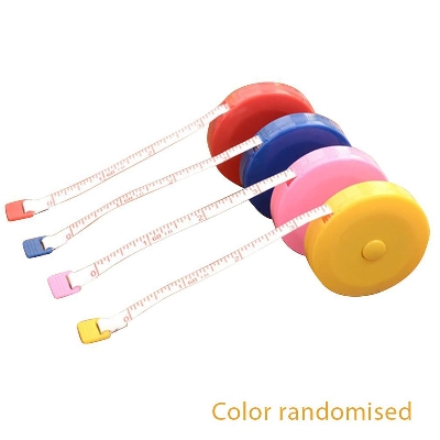 Picture of 150cm/60 Tape Measure Portable Retractable Ruler Children Height Ruler Centimeter Inch Roll Tape Waist Measuring Tape-1Pcs