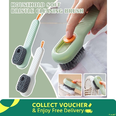Picture of Multifunction Long Handle Liquid Shoe Brush cleaning Brush for Clothes Shoe Clothing washing Household Cleaning tools