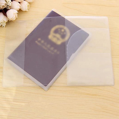 Picture of Two in One Transparent Plastic Passport Cover 3pcs