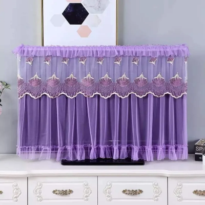 Picture of 1 Piece Lace 32 Inches Television Cover LCD TV Dust Cover TV Cover Upto 32-75 inches