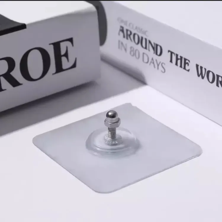 Picture of 10 pcs Strong Adhesive Seamless Sticky Wall Hook Nail Mounting Rack Screw Rod Non Marking Screw Stickers Wall Picture Hook Kits