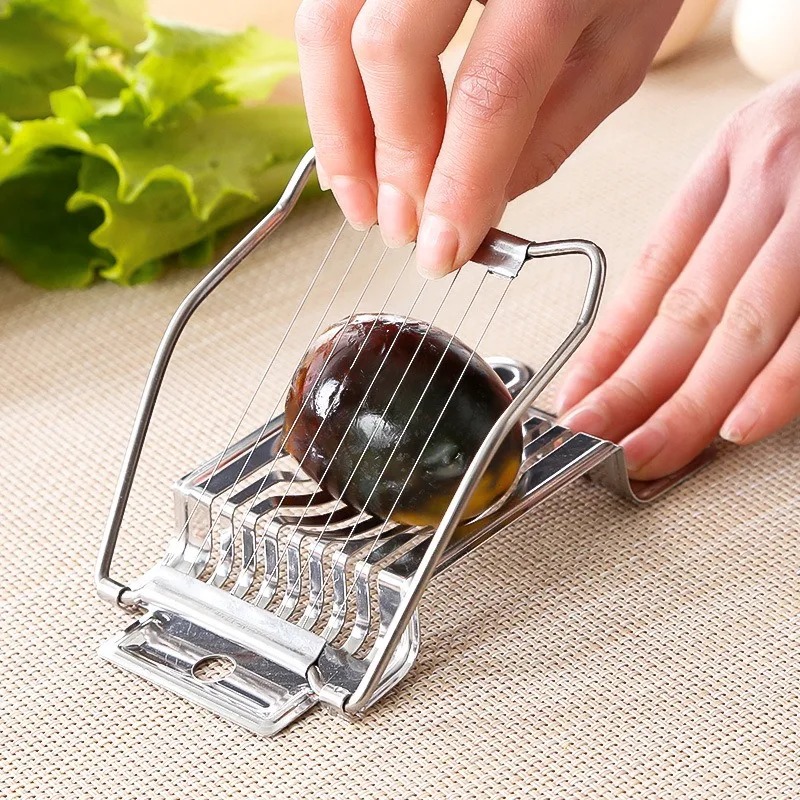 Picture of Kitchen Vegetables Fruit Egg Slicer Section Cutter Stainless Steel Mushroom Tomato Cutter Kitchen Machine Cutter