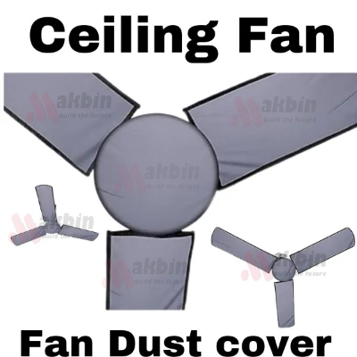 Picture of ceiling fan covers with motor cover black 4 pieces fan cover waterproof dust proof