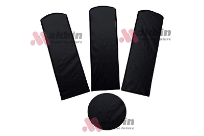 Picture of ceiling fan covers with motor cover black 4 pieces fan cover waterproof dust proof
