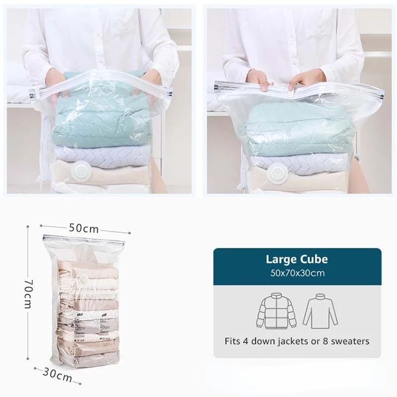 Picture of Strong Space Compression  Biodegradable Packaging Sealer Dust Vacuum Storage bags