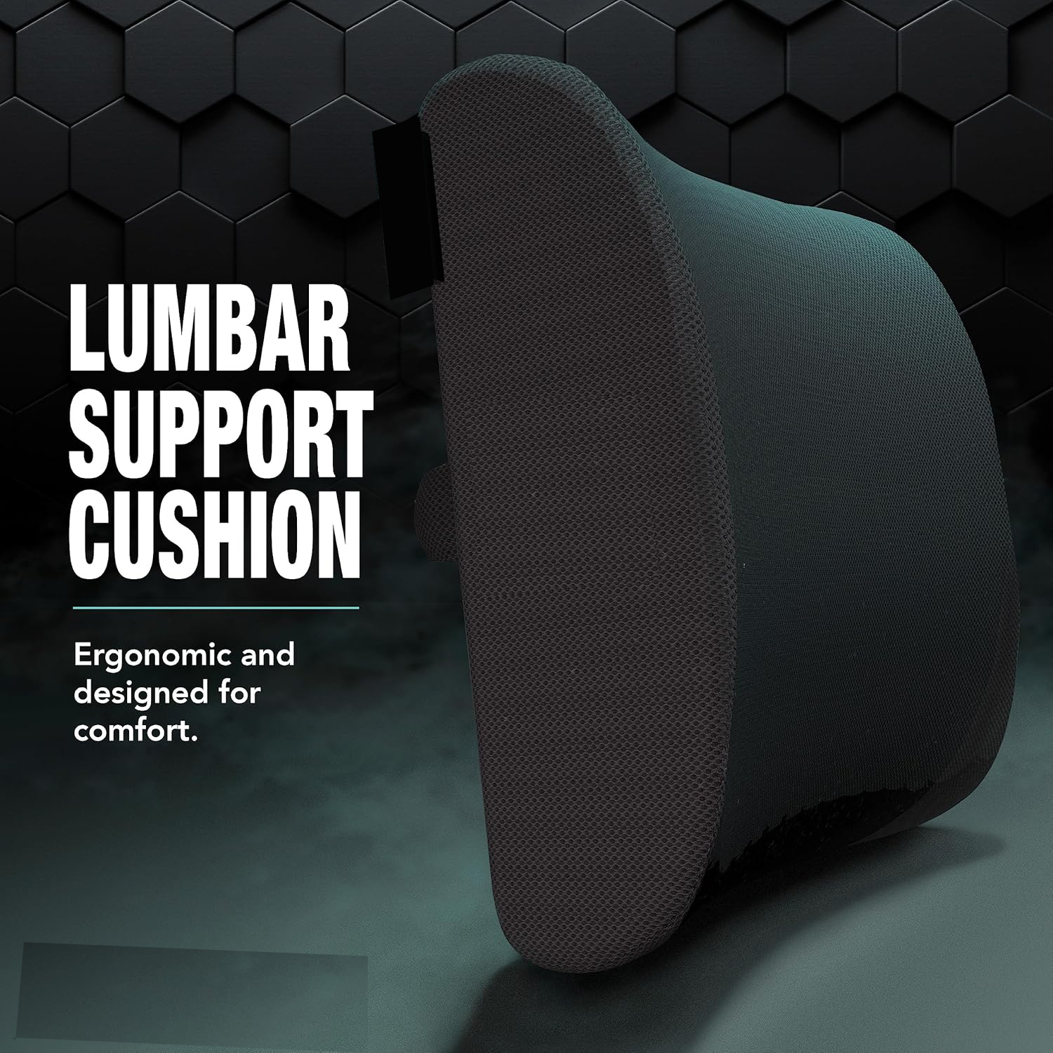 Picture of Lumbar Support Pillow for Office Chair Car Seat,Charcoal Memory Foam Chair Back Cushion for Back Pain Relief chair Pillow