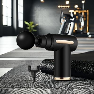 Picture of Portable Multifunction Deep Muscle Massager vibration massage gun with 4 Massage Heads