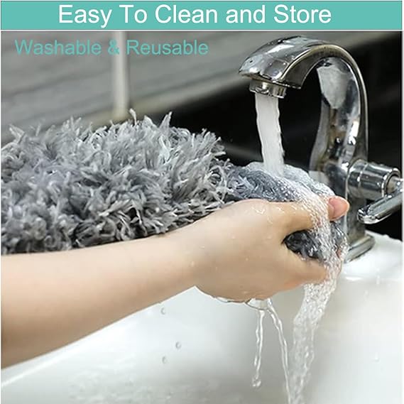 Picture of 9.5 Feet (Approx) Flexible Extendable Duster for Cleaning Complicated Areas and ceiling fan, Microfiber Duster , Super Long Extendable Dusters