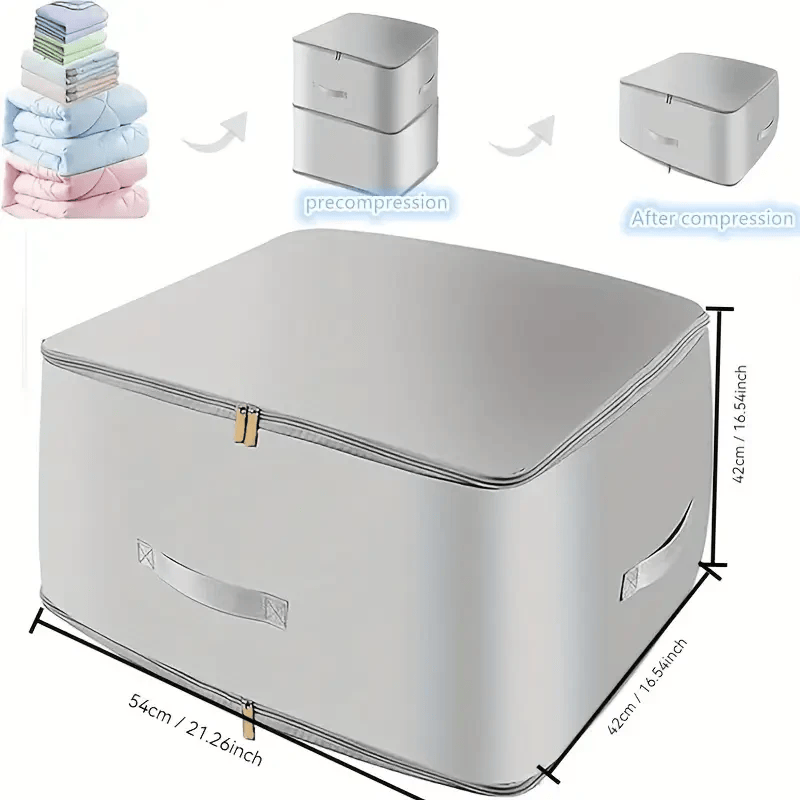 Picture of Ultra Space-Saving Self-Compression Organizer, Storage Tote for Space Saving, Clothes Compression Bag, Expandable Moving Organizer Bags  Organizer,