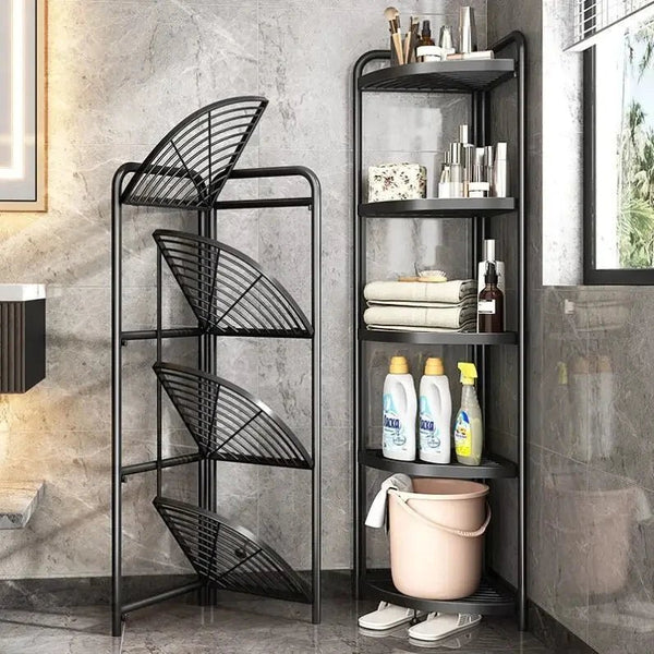 Picture of 4 layer foldable corner shelves home and  kitcken decore
