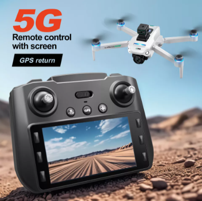 Picture of Drone G.P.S 5G Screen Remote Control 4K Dual Camera 360° Obstacle Avoidance with Built-in 5 inch Remote Display ST