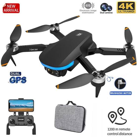 Picture of Mini G.P.S Drone 4K Professinal Dual HD EIS Camera Light Flow 5G Wifi Brushless Folding Quadcopter RC Helicopter Toys