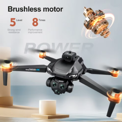Picture of Pro Max Drone Brushless 4K HD Dual Camera Optical Flow Obstacle Avoidance Foldable Quadcopter RC Distance with 4.5 inch Display Remote dgb
