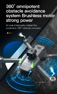 Picture of G.P.S Drone 8K Professional Dual HD Camera Obstacle Avoidance Brushless Motor Foldable Quadcopter Drone ff
