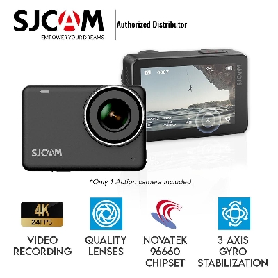 Picture of SJCAM SJ10X 4K action camera 1080P Full HD 12MP Sports camera body waterproof 10 meters deep Wifi 2.4GHz 2.33' Touch Screen