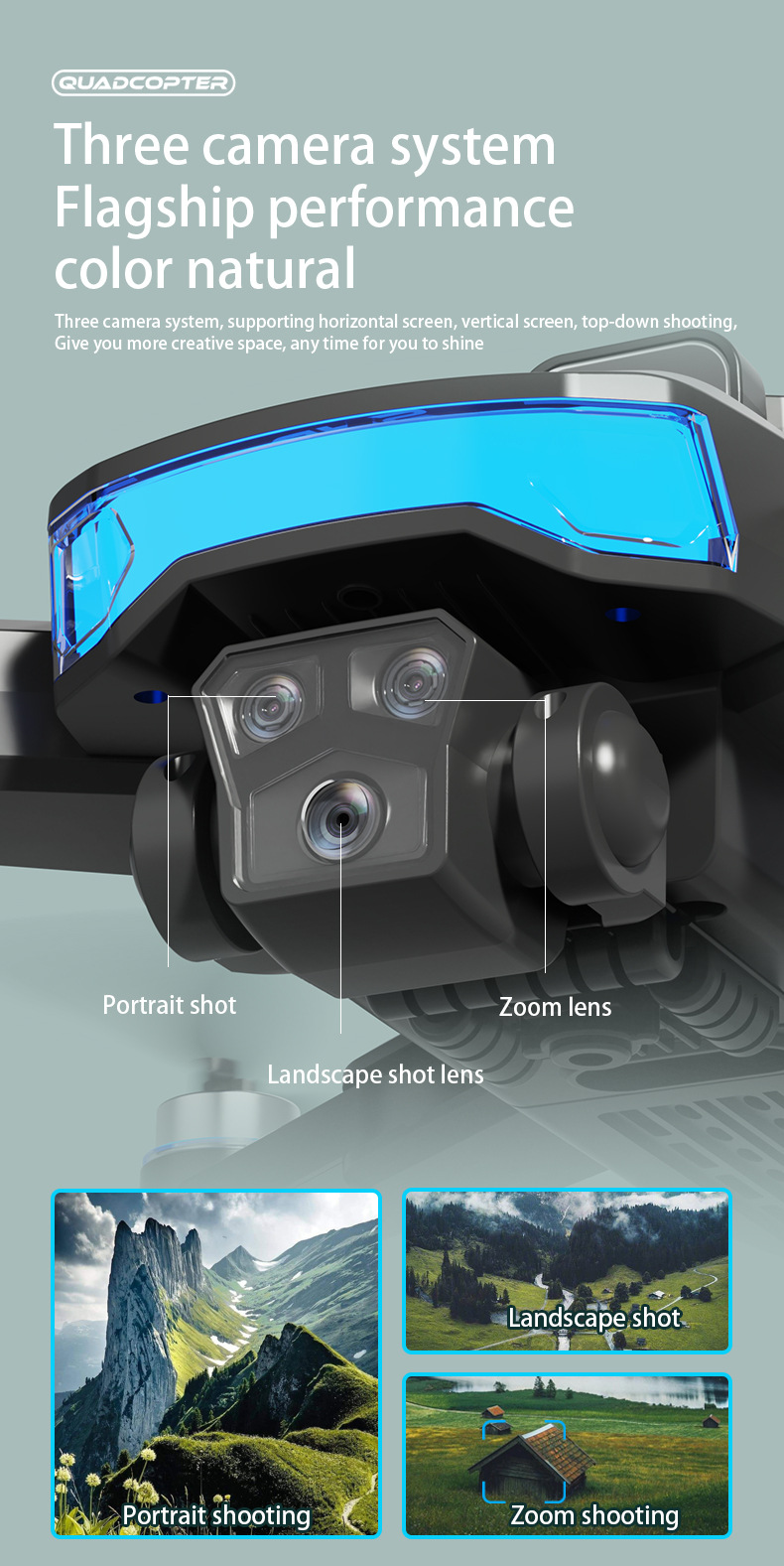 Picture of G.P.S 2025 New RC Drone 4K Professional G.P.S Dual Camera Aerial 360° Quadcopter RC Obstacle Avoidance Optical Flow Aerial 4K Drone DH