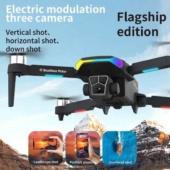 Picture of 2025 Drone Obstacle Avoidance 4k Optical Flow Headless Mode Gesture 50x Video Drone Altitude Custom Drone Smart Follow with Helipad Mat DH