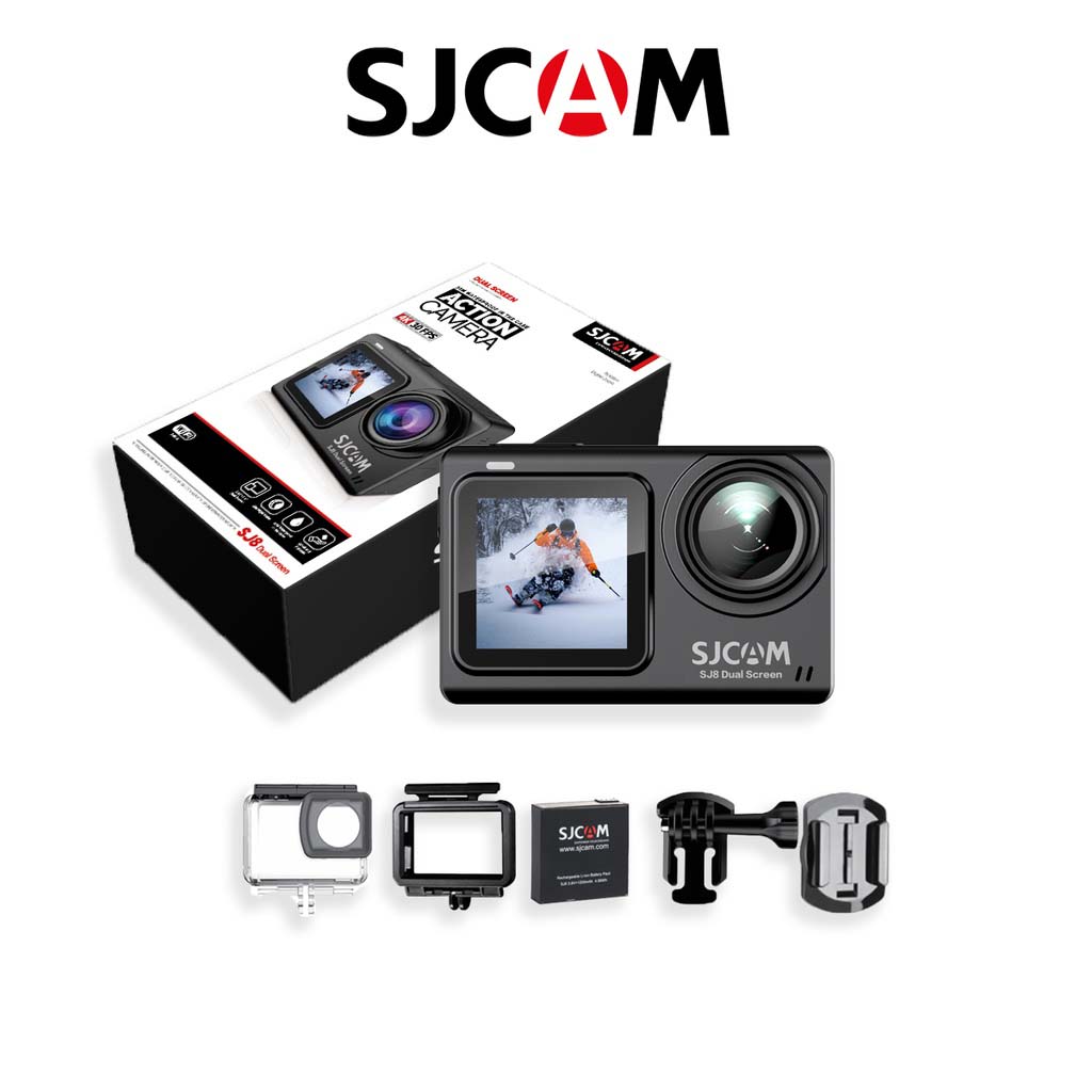 Picture of SJCAM SJ8 Dual Touch Screen Action Camera 4K 30FPS 20MP WiFi Underwater Camera with 2.33'' Large Touch Screen 131FT