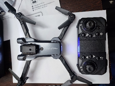 Picture of 4K WIFI FPV Drone Dual Full HD Camera Dual Battery Dual Brush Foldable RC Qudcopter with Headless Mode, Altitude Hold, Storage Bag, Drone Camera, Camera Drone, Mini Drone Camera, Drone Camera