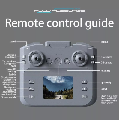 Picture of [Remote Display] 4k Drone Professional Camera Drone  Wifi Fpv Fixed Point Hovering Intelligent 50x Video Drone Altitude Optical Avoidance Drone DH