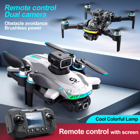 Picture of Remote Screen Display Drone WIFI FPV 4K Dual Camera Obstacle Avoidance Remote Control with Dual Battery Brushless Motor DH